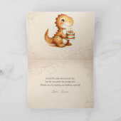 Teddybeerballonnen Kinderen Foto Verjaardag Bedankkaart (Binnen)