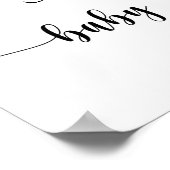 Teddybeerballonnen - Welkom baby shower Poster (Hoek)