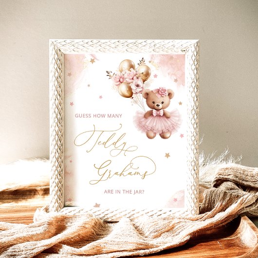 Teddybeerbeer raadt hoeveel grahams poster