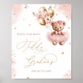 Teddybeerbeer raadt hoeveel grahams poster (Voorkant)