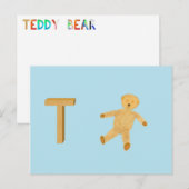 Teddybeerkaart Briefkaart (Voorkant / Achterkant)