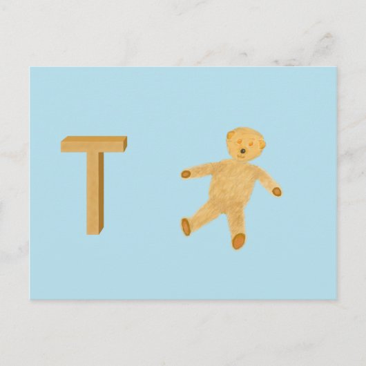 Teddybeerkaart Briefkaart (Voorkant)