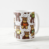 Teddybeerpatroon Koffiemok (Voorkant rechts)