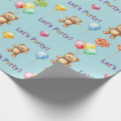 Teddyberen, ballonnen en snoepjes van Natasha Us Cadeaupapier (Hoek)