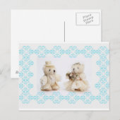 Teddyberen bruiloft Briefkaart (Voorkant / Achterkant)