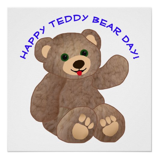 Teddyberen Dag Perfect Poster (Voorkant)