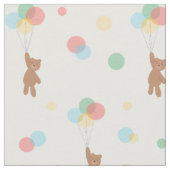 Teddyberen en ballonnen  stof (Close Up)