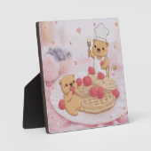 Teddyberen en wafels fotoplaat (Voorkant)