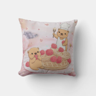 Teddyberen en wafels kussen