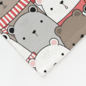 Teddyberen IJsberen Met Sjaals Fleece Deken (Hoek)