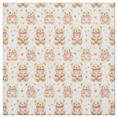 Teddyberen in roze truien stof (Swatch)