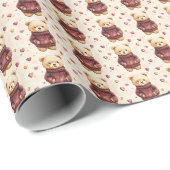 Teddyberen in truien cadeaupapier (Rol Hoek)