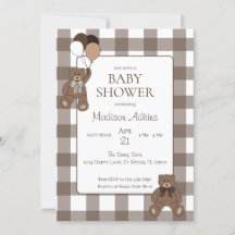 Teddyberen Jongen Baby Bruine Baby Shower