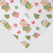 Teddyberen, kerstbomen en Ornamenten Tissuepapier (Detail)