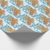 teddyberen knuffelen onder deken cadeaupapier (Hoek)