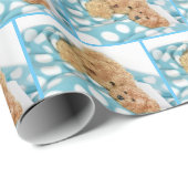 teddyberen knuffelen onder deken cadeaupapier (Rol Hoek)