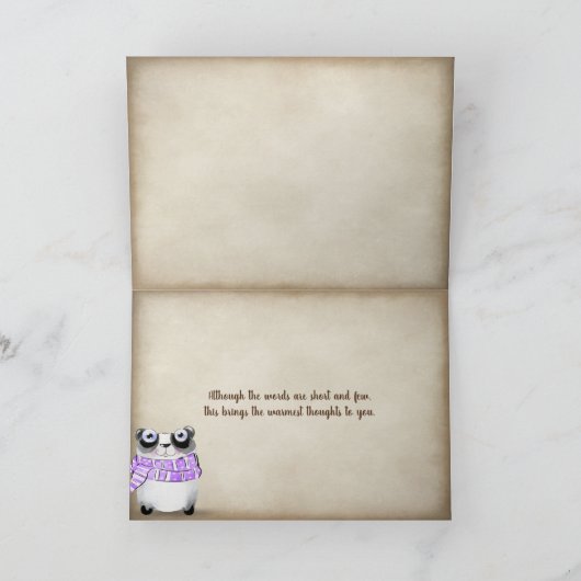 teddyberen met fireplace Dank je Kaart (Binnen)