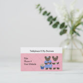 Teddyberen R My Business Visitekaartje (Staand voorkant)