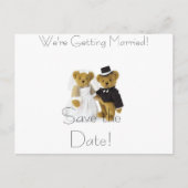 Teddyberen, Save the Date!, We gaan trouwen... Aankondigingskaart (Voorkant)