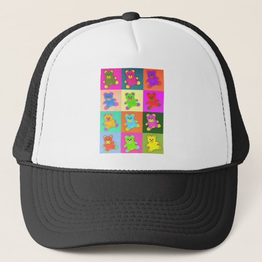 teddyberen trucker pet (Voorkant)