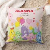 Teddyberen vieren geboorte statistieken roze kussen (Deken)