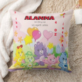 Teddyberen vieren geboorte statistieken roze kussen (Deken)