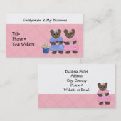 Teddyberen zijn mijn bedrijf visitekaartje (Voorkant / Achterkant)