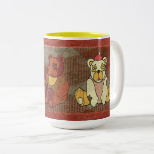 Teddyberenmok Tweekleurige Koffiemok