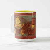 Teddyberenmok Tweekleurige Koffiemok (Voorkant links)