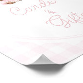 Teddychallenge Baby Shower Kaarten en Cadeaus Tafe Poster (Hoek)