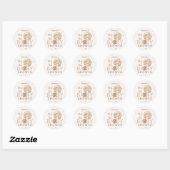 Teddychi Neutraal Bedankt Ronde Sticker (Vel)