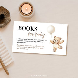 Teddychimpan KaartBoeken Voor Baby Informatiekaartje