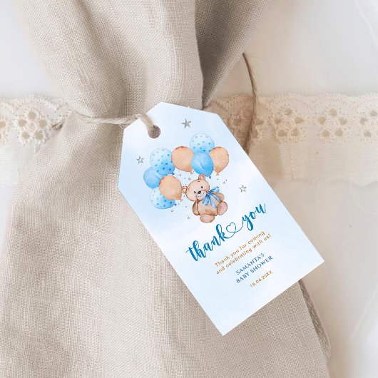 Teddychip Bedankkaartjes Cadeaulabel