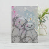 Teddychip Geluk Kaart (Staand voorkant)