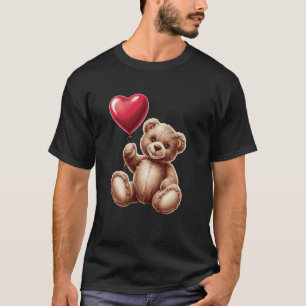 Teddychip Hart Liefde Gelukkige Valentijnsdag T-shirt
