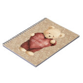 Teddychip met rode hart notitieboek (Linkerzijde)