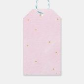 Teddychip Roze Ballonnen Baby Cadeautags Cadeaulabel (Achterkant)