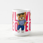 Teddychip Valentijnsdag Liefdesontwerp Koffiemok (Center)