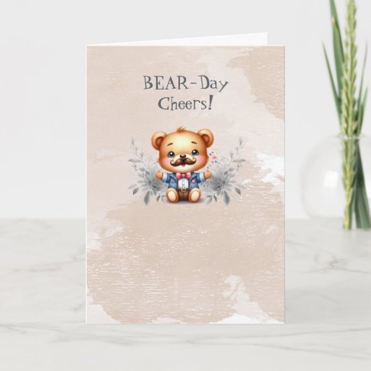 Teddychip Verjaardagskaart Bedankkaart (Voorkant)