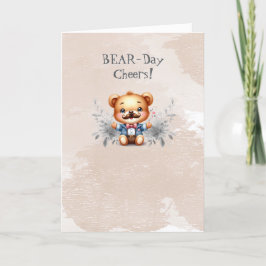 Teddychip Verjaardagskaart Bedankkaart
