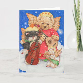 Teddychristelkoor Cute Kerstkaart Kaart