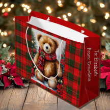 Teddychristmas Namen Toevoegen Knuffel Kerstmis