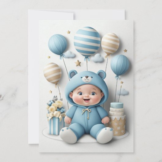 Teddychristoffel Bloemen Kaart (Achterkant)