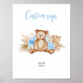 Teddychristoffel Gebruiksaanwijzing Poster (Voorkant)