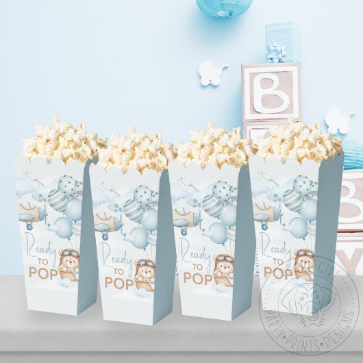 Teddychteddy Klaar om Popcorn te Popen Bedankdoosjes