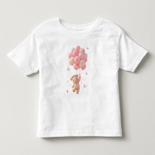 Teddychter Ballonnen Vlinders  Kinder Shirts (Voorkant)