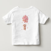 Teddychter Ballonnen Vlinders  Kinder Shirts (Achterkant)