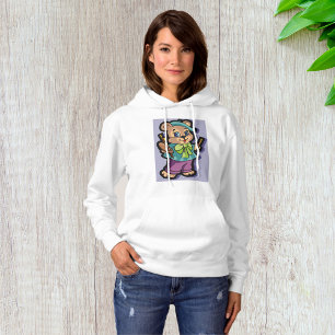Teddychter Kunstenaar met Baret en Verfkwasten Hoodie