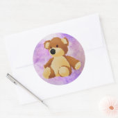 Teddycirkelsticker Ronde Sticker (Envelop)