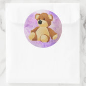 Teddycirkelsticker Ronde Sticker (Tas)